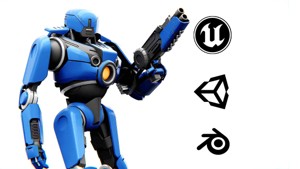 CYBORG COP V-2  Rigged for Unreal Engine - Unity - MIXAMO