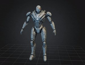 DBX BIPED FUTURISTIC ROBOT STL OBJ