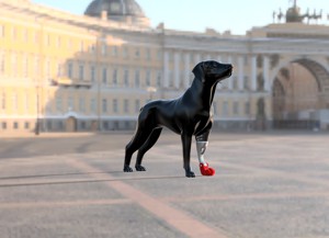 ARTICULATED BIOMECHANICAL PROSTHESIS FOR DOG LEFT FRONT LEG - PROSÓTESIS BIOMECÁNICA ARTICULADA PARA PATA DELANTERA IZQUIERDA DE PERRO - PRÓTESIS BIOMECÁNICA ARTICULADA PARA PATA DELANTERA IZQUIERDA DE PERRO