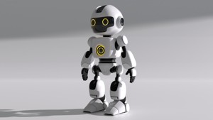 White robot android tecno