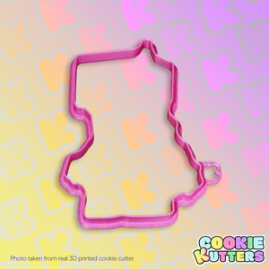 CARTOON SQUARE ROBOT COOKIE CUTTER MOLD