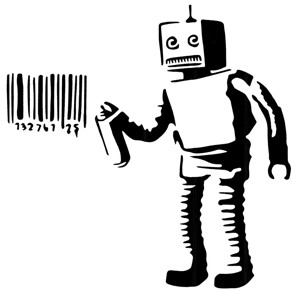 Banksy Robot stencil