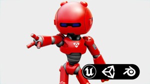 HELL BOY BOT Rigged for Unreal Engine - Unity - MIXAMO