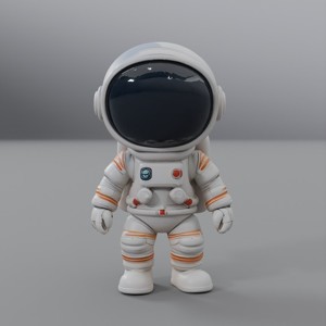 cartoon astronaut