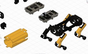 SpotMicroAI Long Bod, Plate for Pi Zero and Pi 4