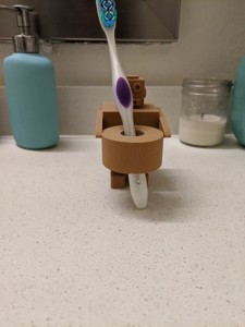 Robot Toothbrush Holder