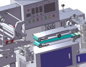 industrial 3D model Pillow packing machine