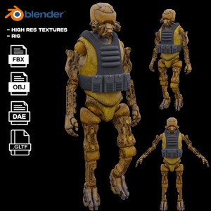 Military robot guard 