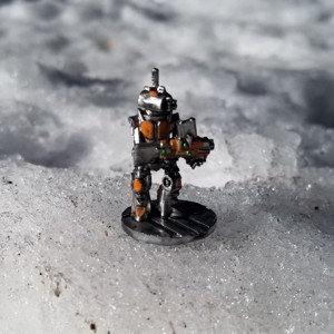 ROBOT SOLDIER WITH HEAVY MACHINE GUN