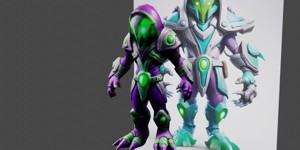 a robot with a hood on dark cloaked necromancer no