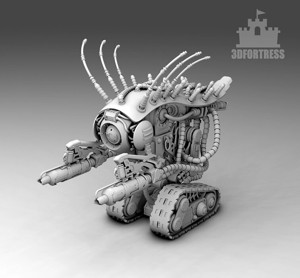  A robot with a flamethrower