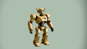 Humanoid robot with antennas