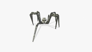 Spider bot v1 rigged and animated