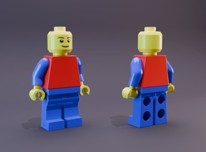 3D Lego men character