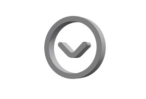 3d angle circle down