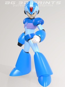 Megaman X Fanart 3D Print STL file