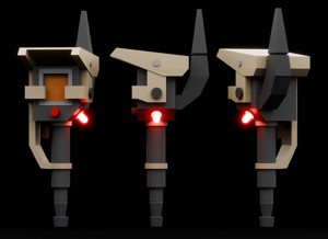 Lowpoly Sci-Fi Scanning Device Gameready 