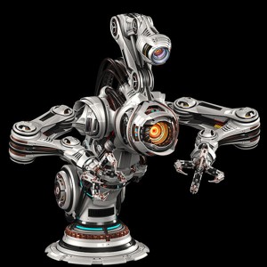 Sci-Fi Assembly Robot 2 - Rigged