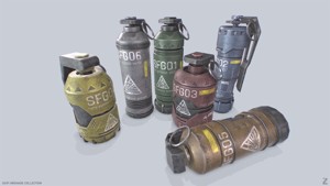 Scifi grenade collection