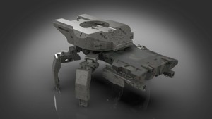Robot mech four finger