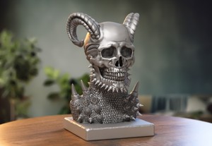 SKULL ROBOT DEMON DRAGON BUST, CYBORG SKULL DRAGON BUST, PERFECT GAMER GIFT, SCI-FI FANS GIFT, ROBOT SKULL DEMON DRAGON BUST A174 (1)