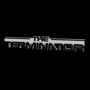 3D MULTICOLOR LOGO/SIGN - THE TERMINATOR