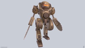 Steampunk mech