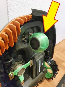 Worx Landroid Robot S500 i Upgrade  4. Front wheel