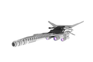 Fighter Spaceship Sci-Fi Game Model 3D
