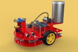 AUTONOMOUS FIRE FIGHTING ROBOT VEHICLE EXTINGUISHER SPRAYER UGV