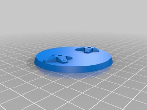 60mm round base for 6mm epic titan robot