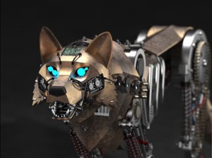Wolf mechanical robot