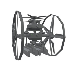 Cartoon Weapon Drone Robot V2 002