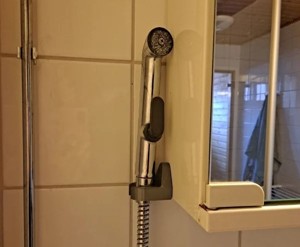 Magnetic bidet / hand shower holder