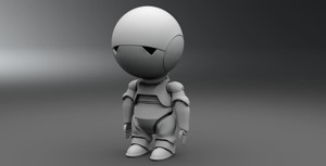 Marvin Paranoid Android Scale model