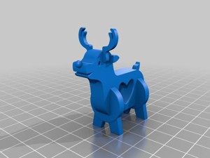 rudolf deer miniature toy