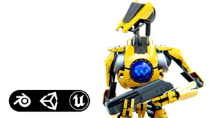 BATTLE DROID V-30  Rigged for Unreal Engine - Unity - MIXAMO 