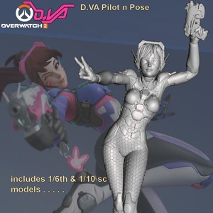 Overwatch2  DVA 1-10th and 1-6th Scale by SPARX