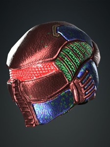 Si-Fci Robot Helmet Game Ready Vol 02 3D Model