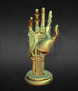 robot hand phone holder