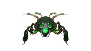Futuristic cyborg Spider 3D Model Arachnid Design for games 
