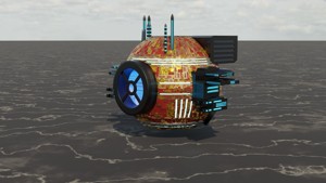 Futuristic drone 3D model