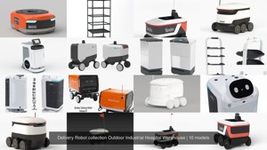 Delivery Robot collection Outdoor Industrial Hospital Warehouse