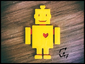 ROBOT LOVE - MAGNET / KEYRING