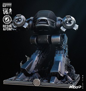 Wicked Movies ED 209 Sculpture Tested for 3D printing 
