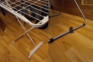Roomba Stop blocker for various laundry racks