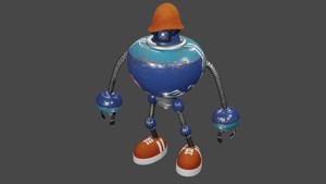 Animated Robot Breakdancer