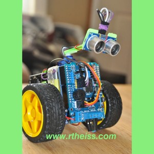 SCRU-FE: Simple C++ Robot with Ultra-sonic Sensor for Education: Arduino UNO Obstacle Avoidance Maze Programming