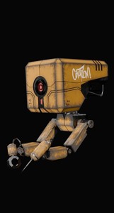 old rusted welding robot 3d model 
