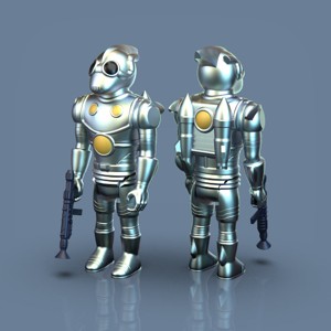 RAHTRO JET TROOPER 3.75IN 1:18 SCALE ARTICULATED RETRO SCI-FI ACTION FIGURE